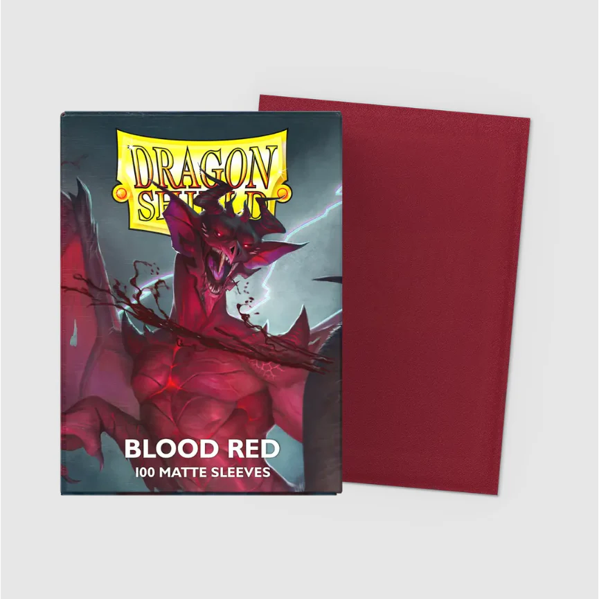 Dragon Shield - Standard 'Blood Red' Matte Sleeves 100 pack