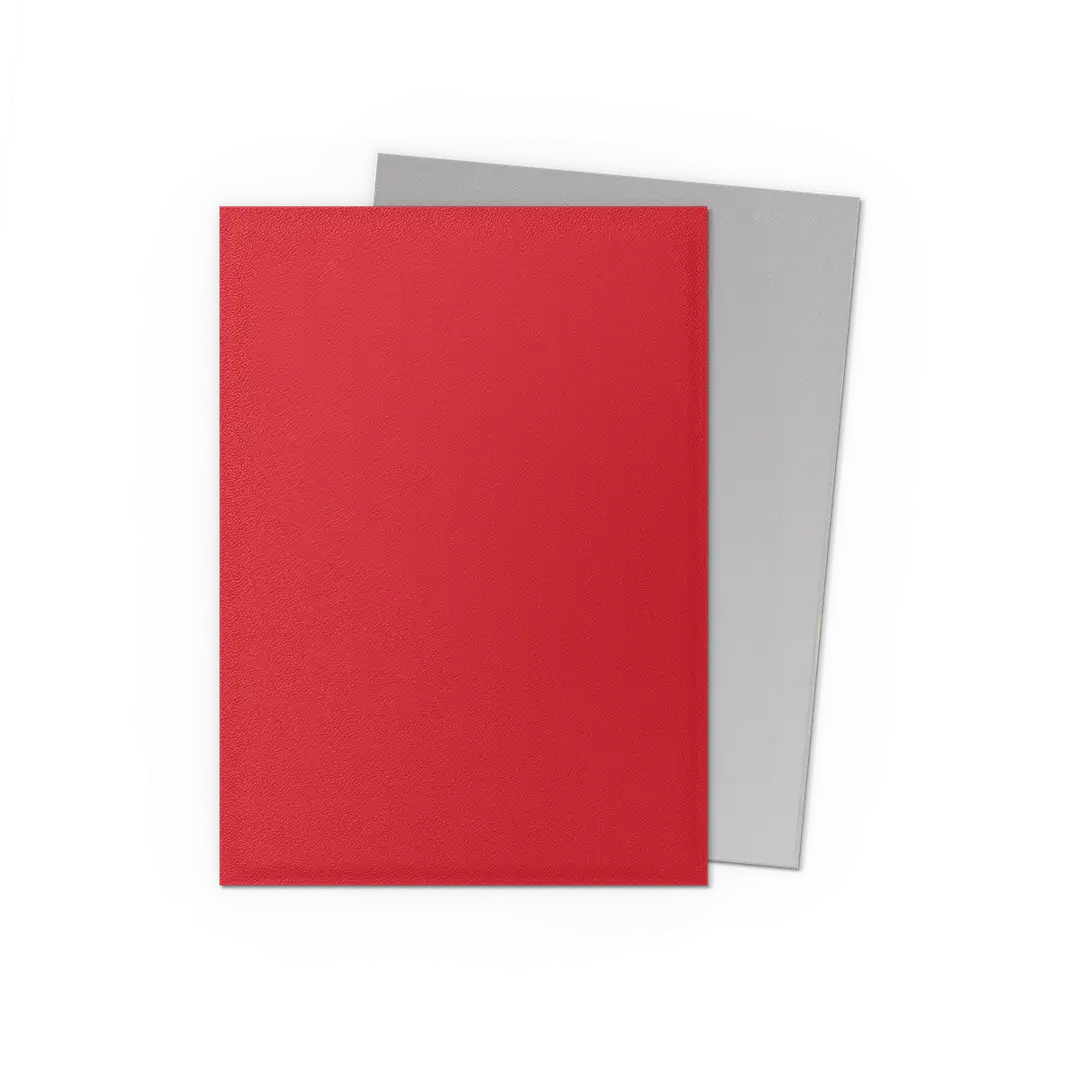 Dragon Shield - Standard 'Crimson & Silver' DUAL Matte Sleeves 100 pack - Image 2