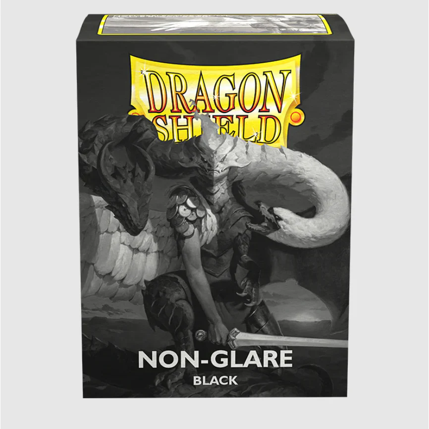 Dragon Shield - Standard Non-Glare Black Sleeves 100 pack