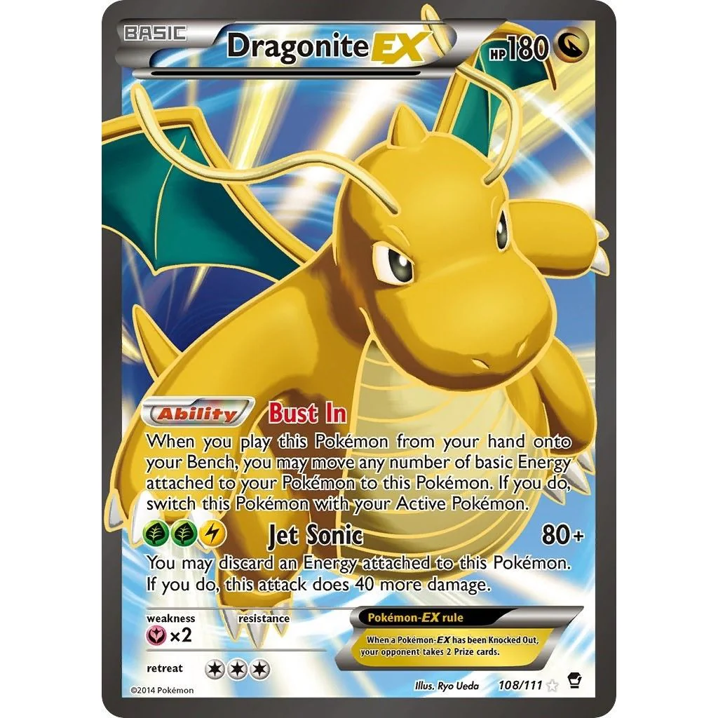 Dragonite EX (108 Full Art) (108/111) (XY - Furious Fists)