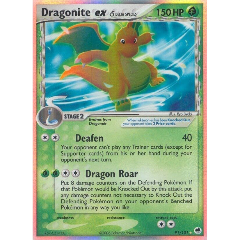 Dragonite ex (Delta Species) (91/101) (Dragon Frontiers)