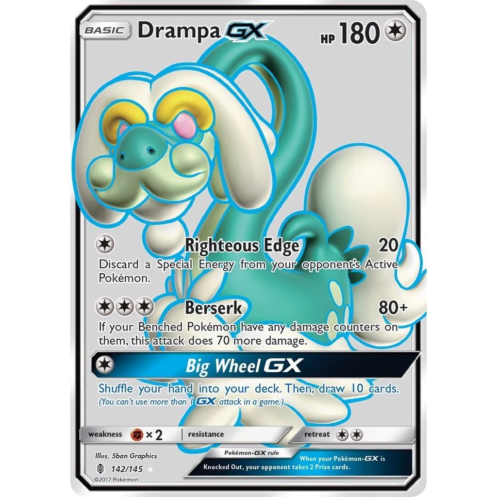 Drampa GX (Full Art) (142/145) (SM - Guardians Rising)