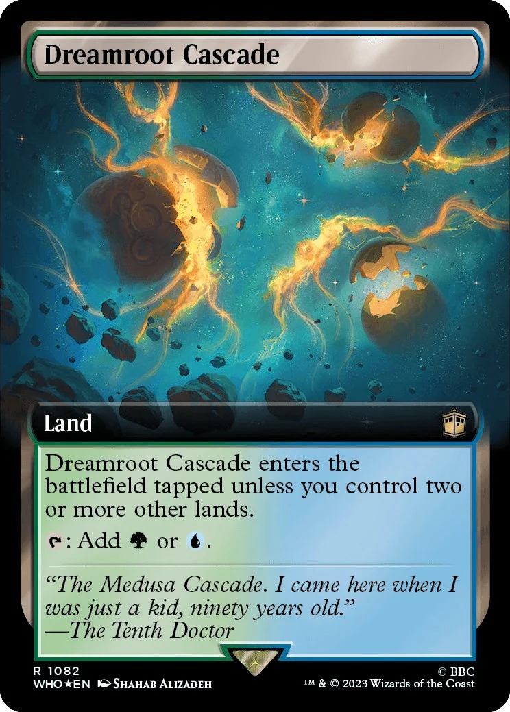 Dreamroot Cascade (Extended Art) (Surge Foil) (1082) (Universes Beyond: Doctor Who)