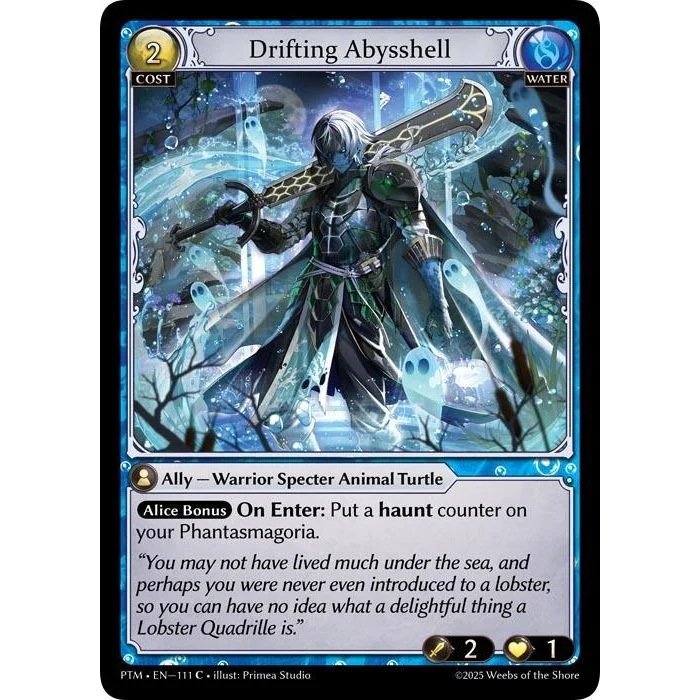 Drifting Abysshell (Curio Foil) (111) (Phantom Monarchs)