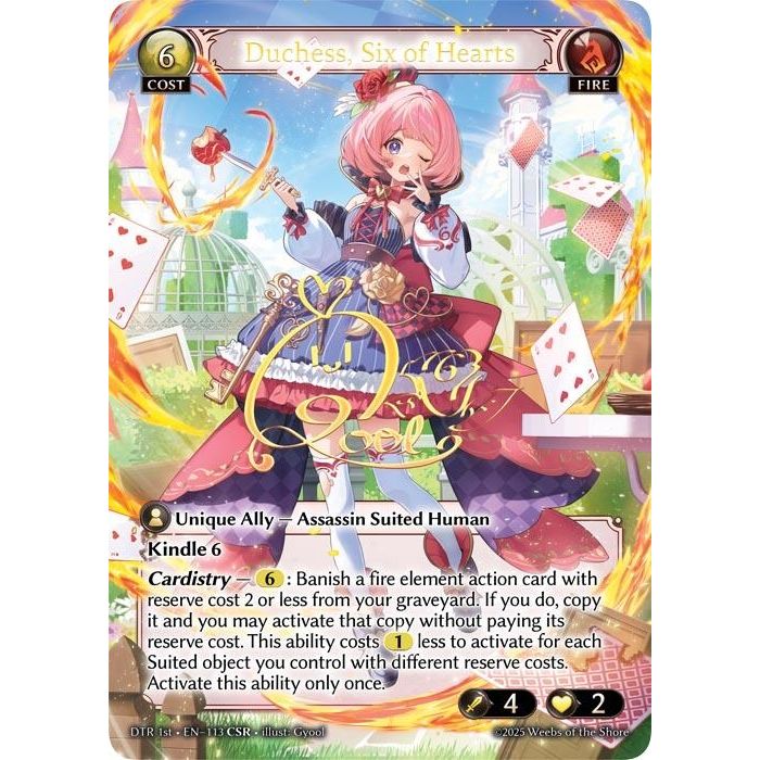 Duchess, Six of Hearts (CSR) (113) (Distorted Reflections)