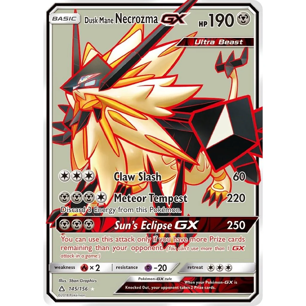 Dusk Mane Necrozma GX (Full Art) (145/156) (SM - Ultra Prism)