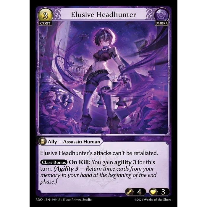 Elusive Headhunter (Curio Foil) (399) (Radiant Origins)