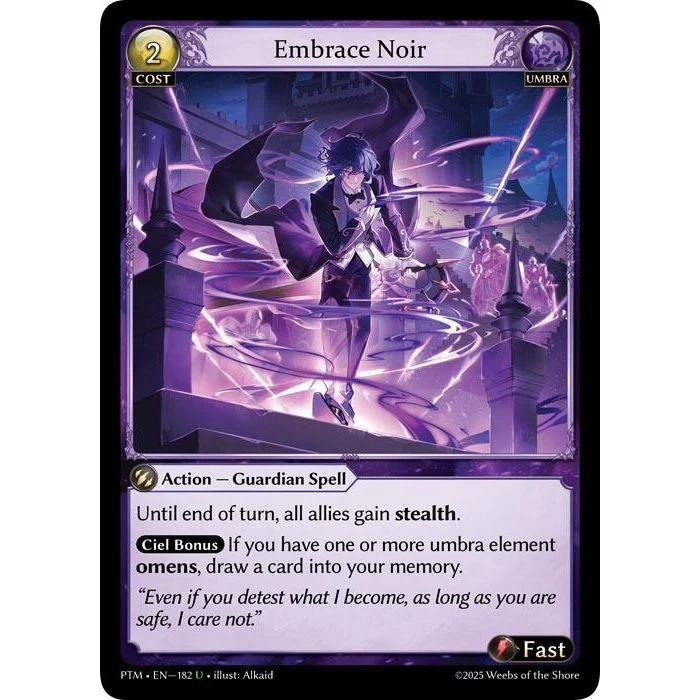 Embrace Noir (Curio Foil) (182) (Phantom Monarchs)