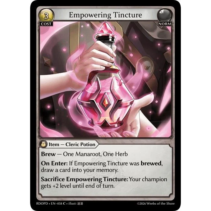 Empowering Tincture (058) (Radiant Origins: Pantheon)