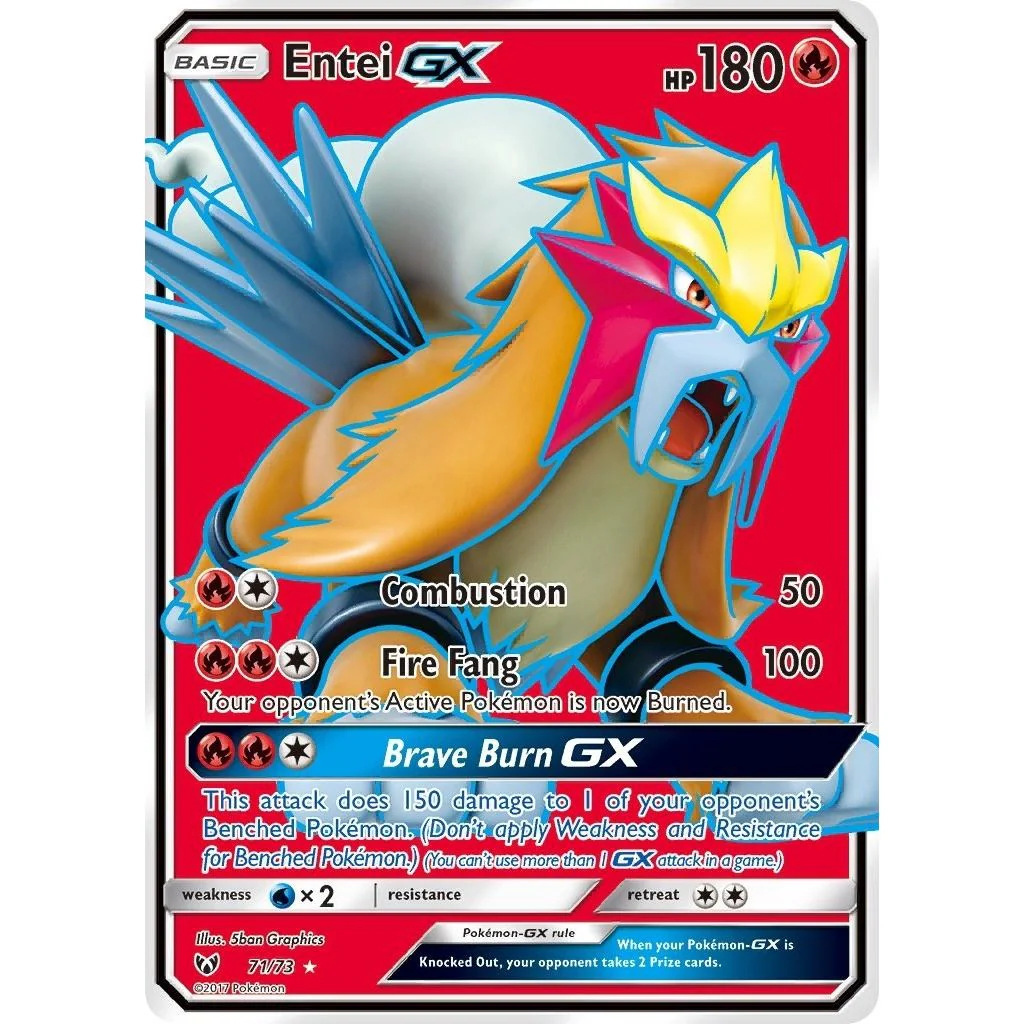 Entei GX (Full Art) (71/73) (Shining Legends)