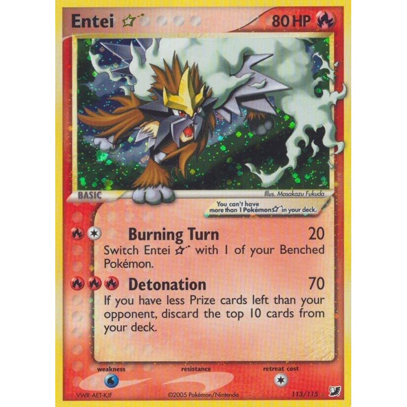 Entei Star (113/115) (Unseen Forces)