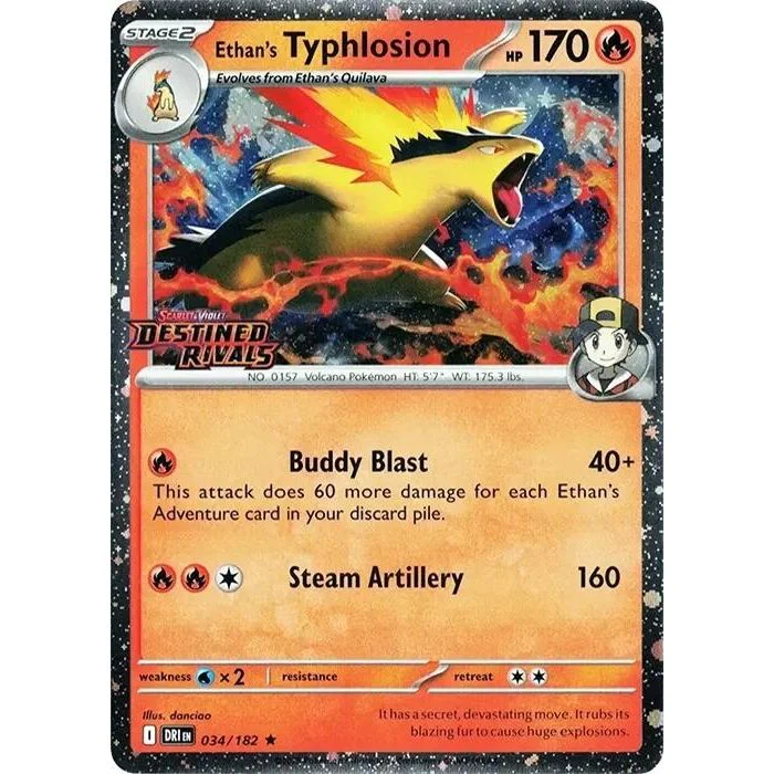Ethan's Typhlosion (Prerelease) (034/182) (Miscellaneous Cards & Products)