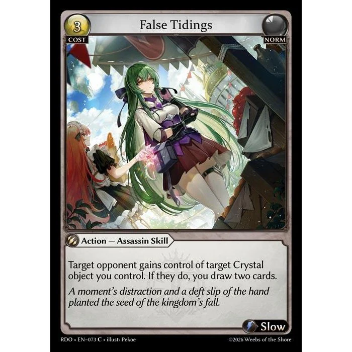 False Tidings (Curio Foil) (073) (Radiant Origins)