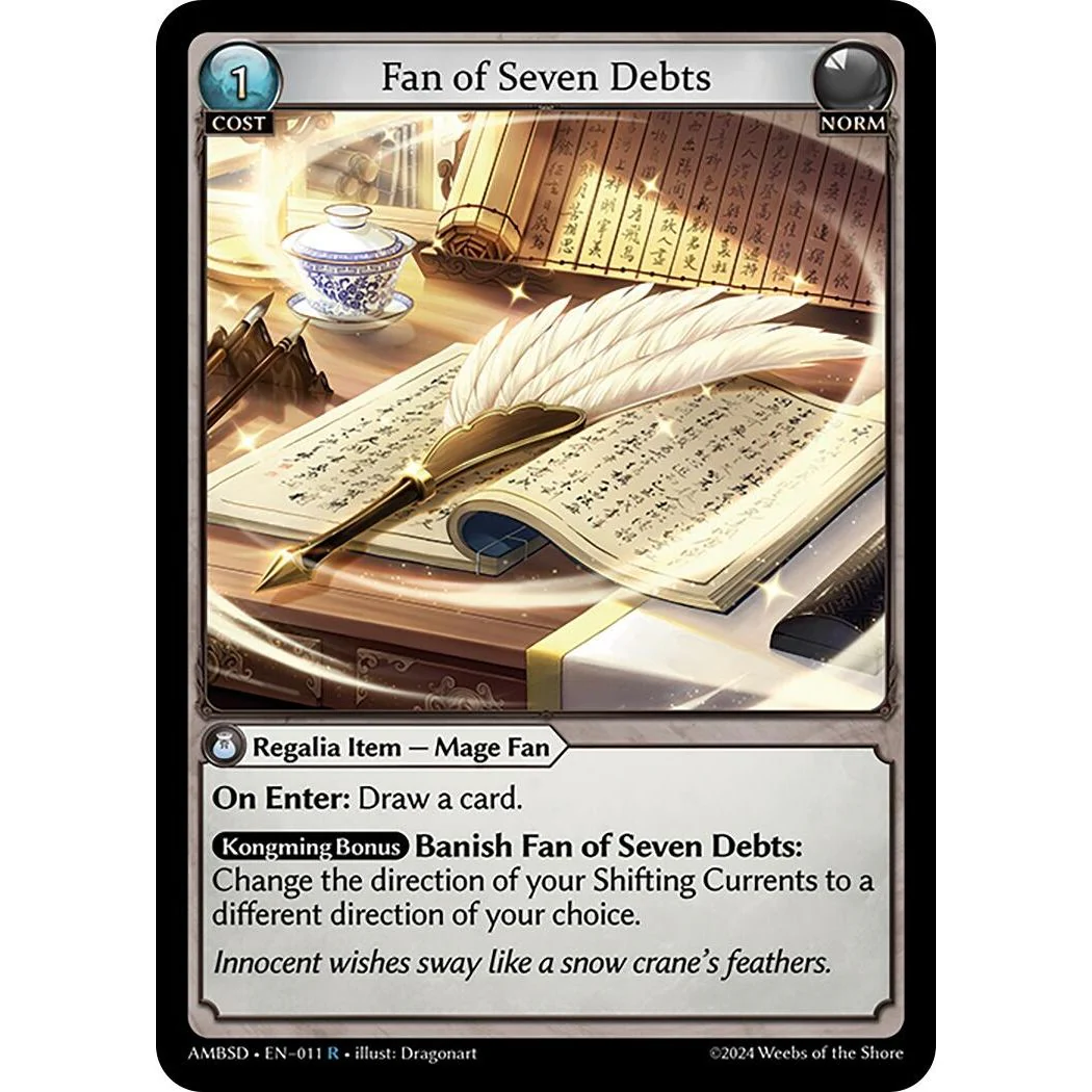 Fan of Seven Debts (011) (Mortal Ambition Starter Decks)