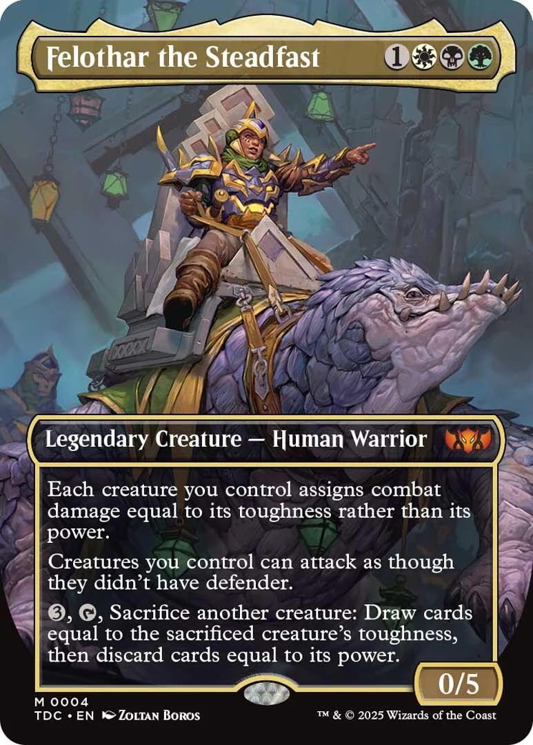 Felothar the Steadfast (Borderless) (4) (Tarkir: Dragonstorm)