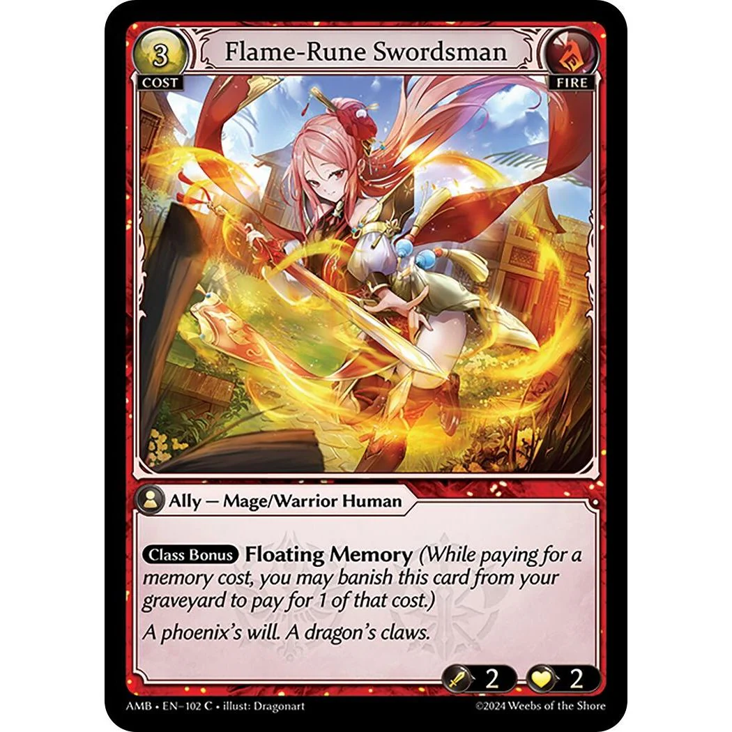 Flame-Rune Swordsman (102) (Mortal Ambition)