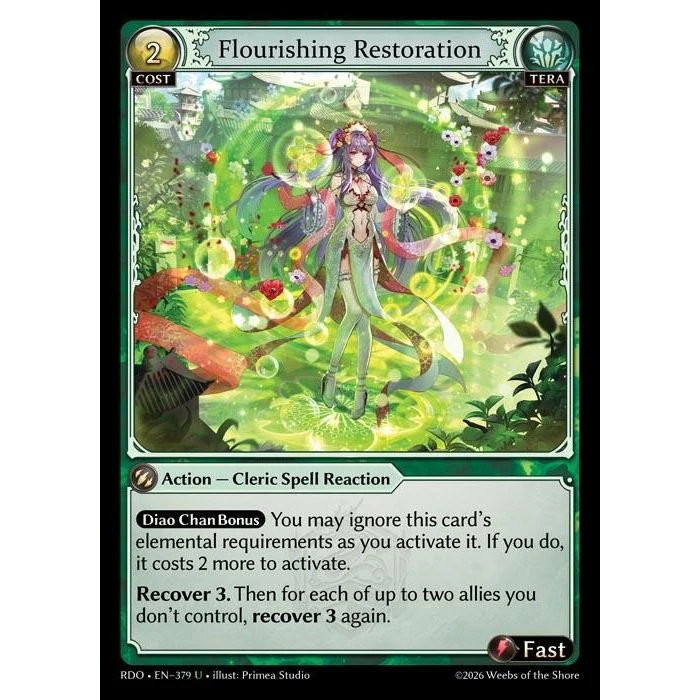 Flourishing Restoration (Curio Foil) (379) (Radiant Origins)