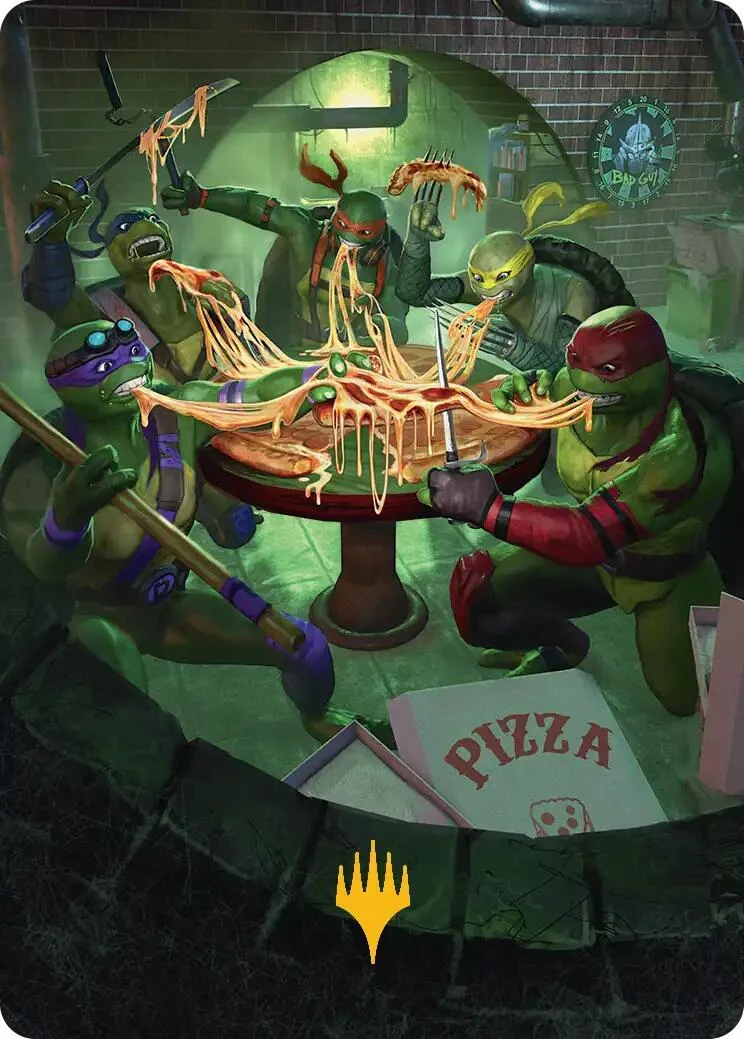 Food Chain Art Card (Gold-Stamped) (33) (Teenage Mutant Ninja Turtles)