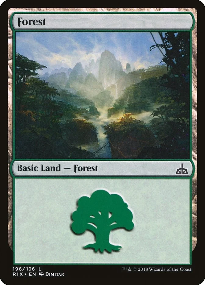 Forest (196) (Rivals of Ixalan)