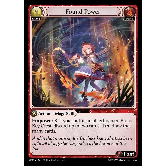 Found Power (Curio Foil) (188) (Radiant Origins)