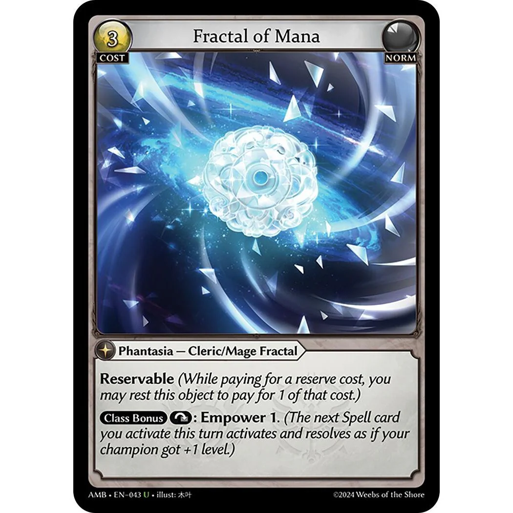 Fractal of Mana (043) (Mortal Ambition)