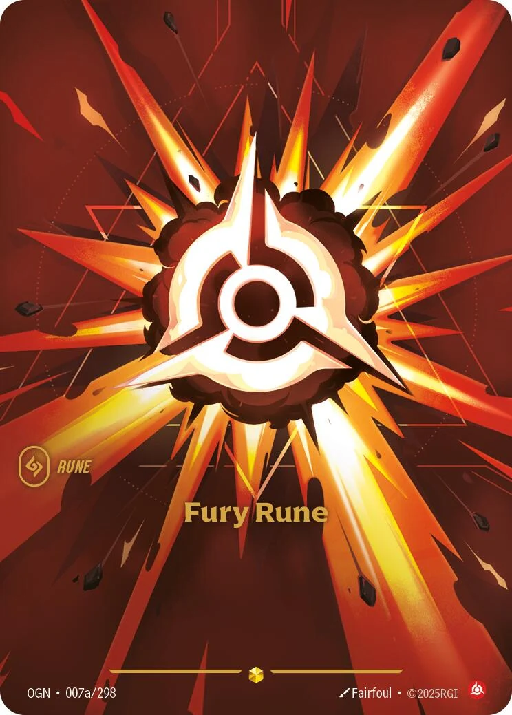 Fury Rune (Alternate Art) (007a/298) (Origins)