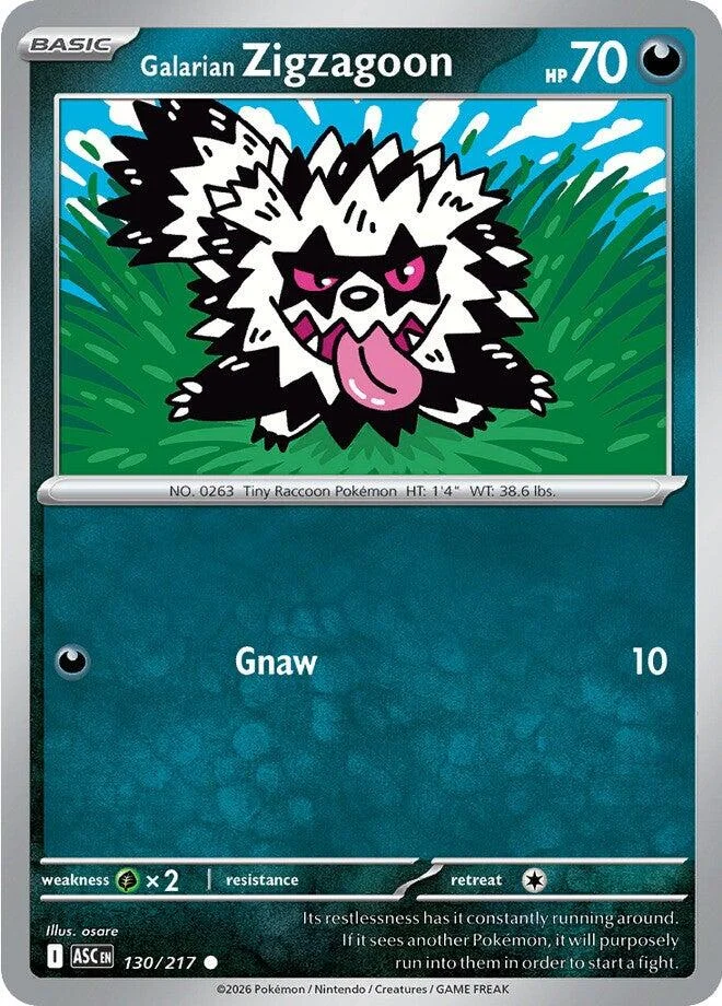 Galarian Zigzagoon (130/217) (ME: Ascended Heroes)