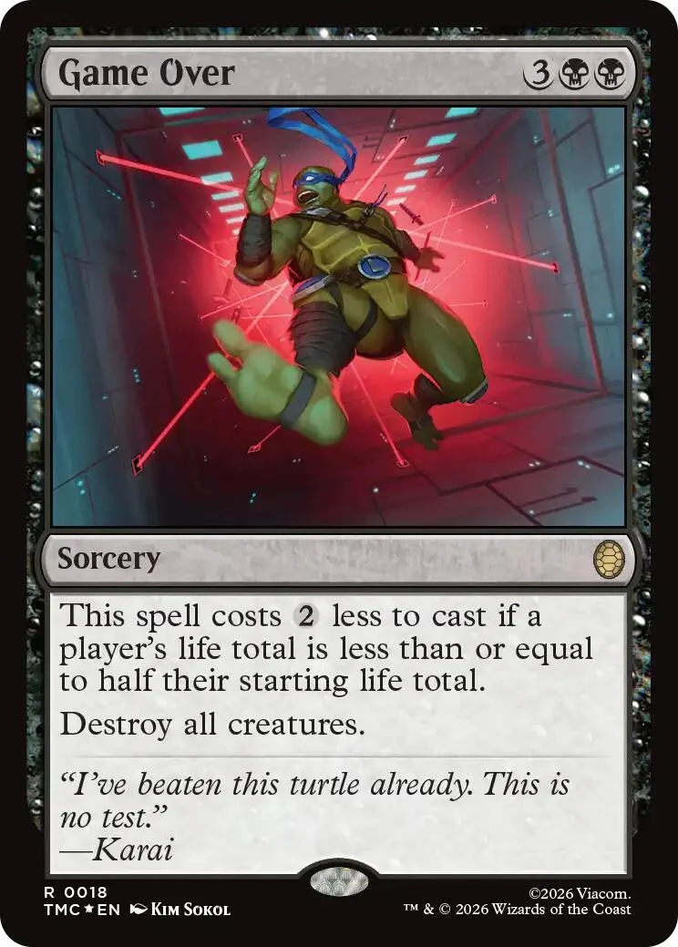 Game Over (Surge Foil) (18) (Teenage Mutant Ninja Turtles)