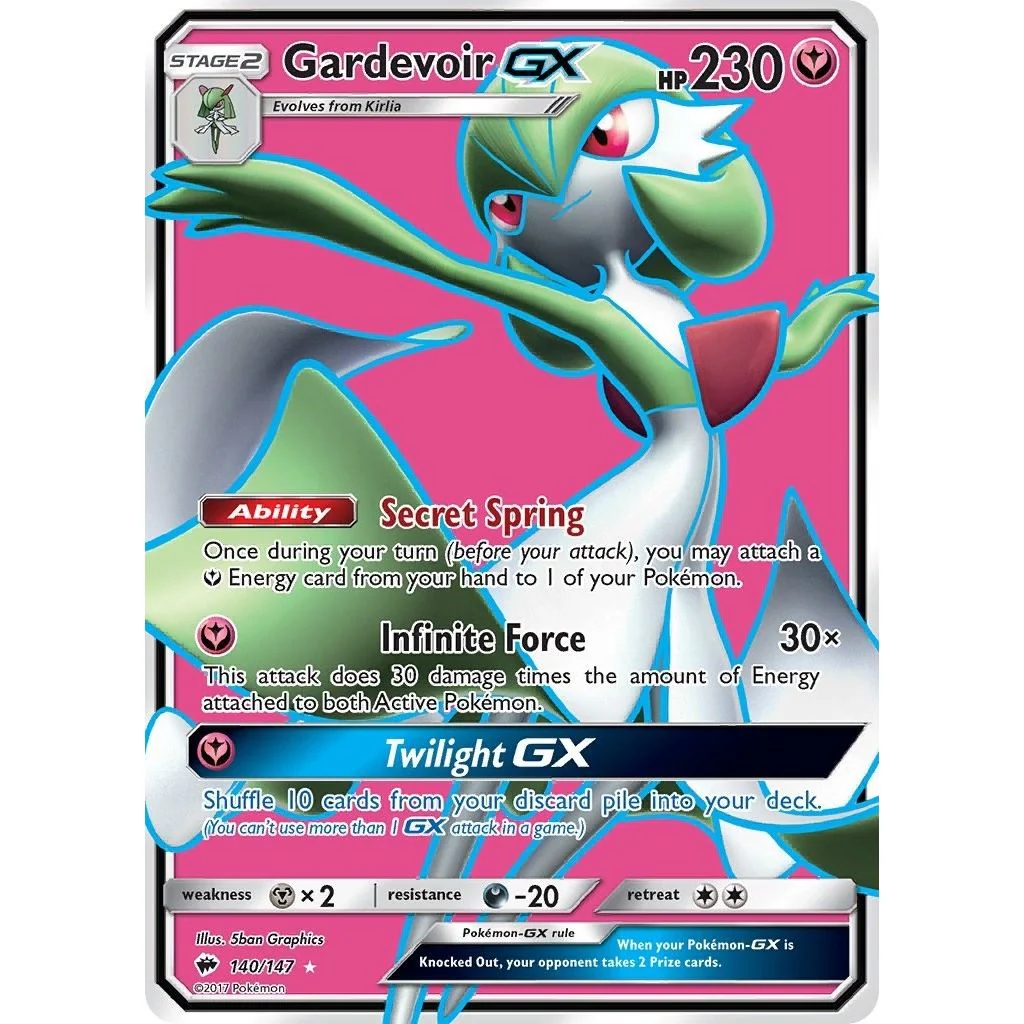 Gardevoir GX (Full Art) (140/147) (SM - Burning Shadows)