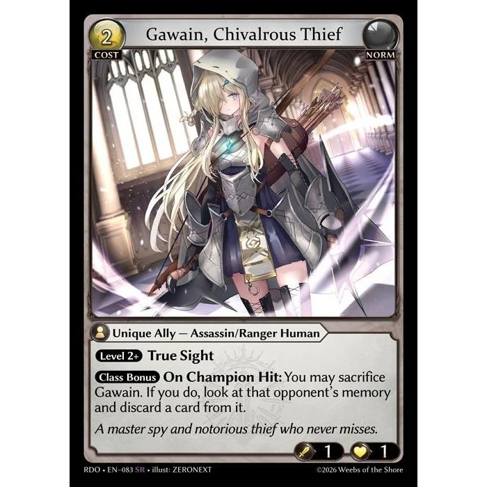 Gawain, Chivalrous Thief (083) (Radiant Origins)
