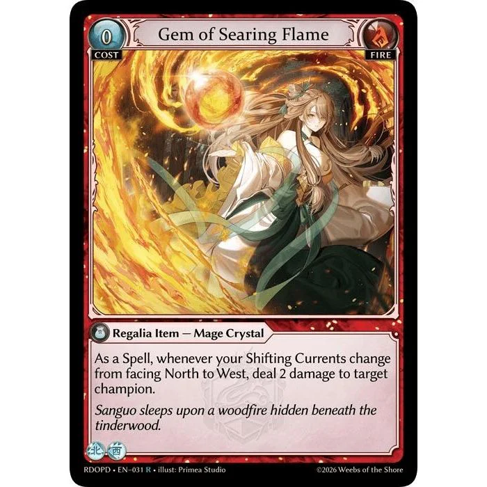 Gem of Searing Flame (031) (Radiant Origins: Pantheon)