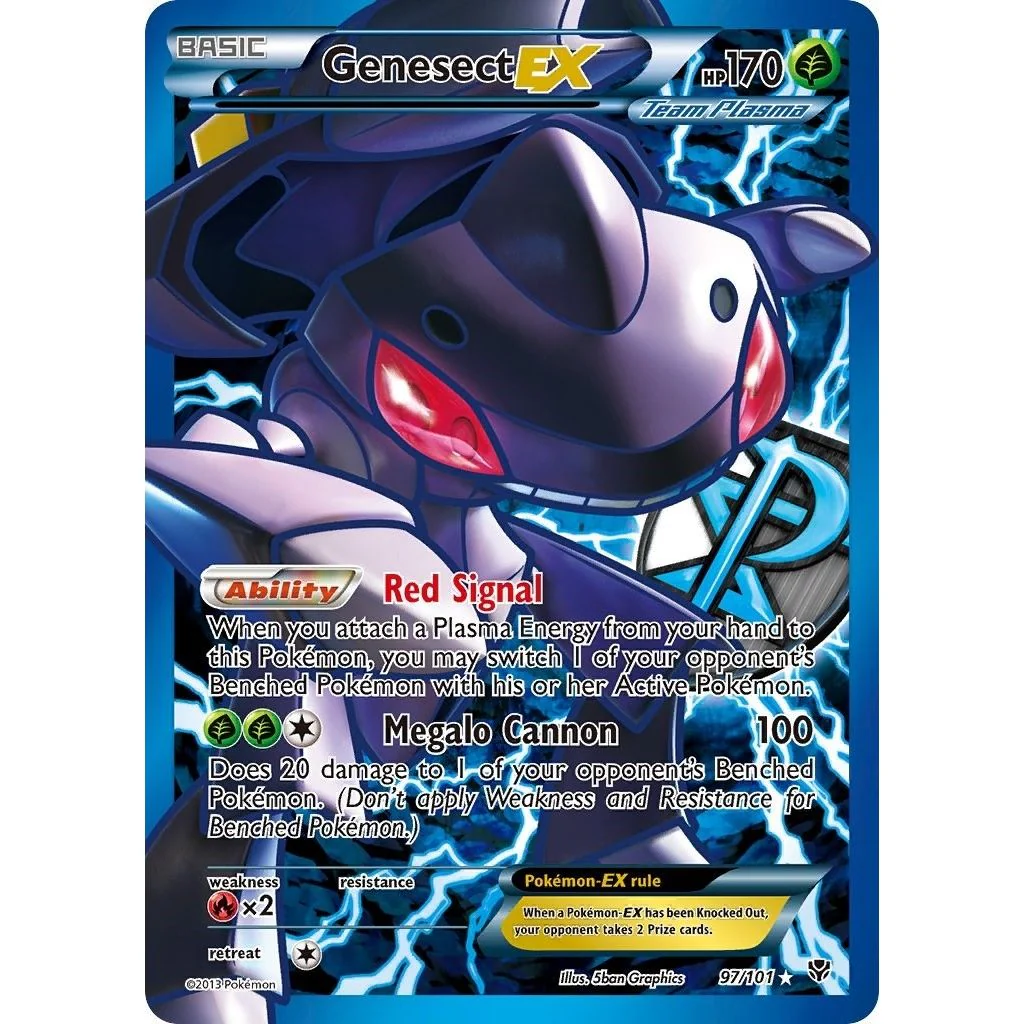 Genesect EX (Team Plasma) (97 Full Art) (97/101) (Plasma Blast)