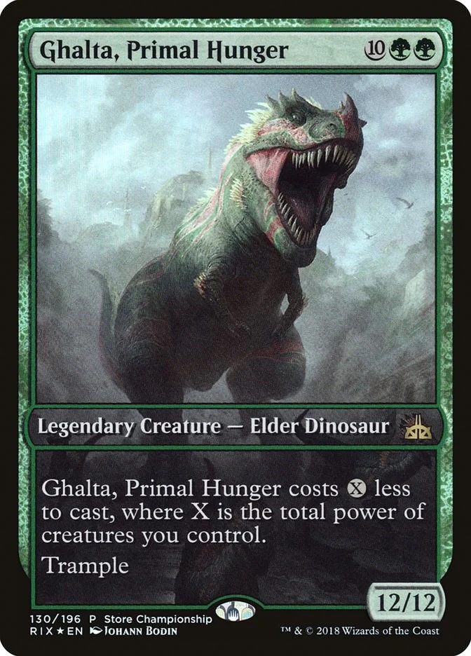 Ghalta, Primal Hunger (130) (Game Day & Store Championship Promos)