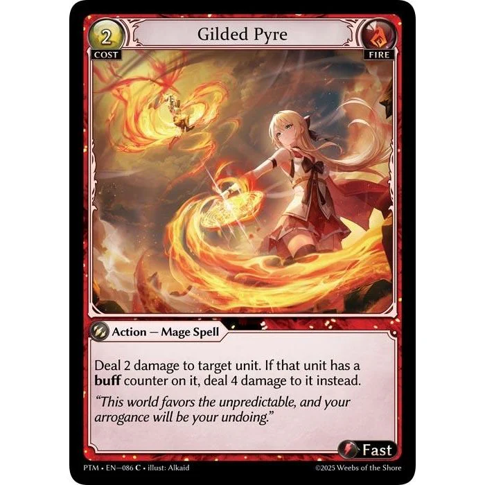 Gilded Pyre (Curio Foil) (086) (Phantom Monarchs)
