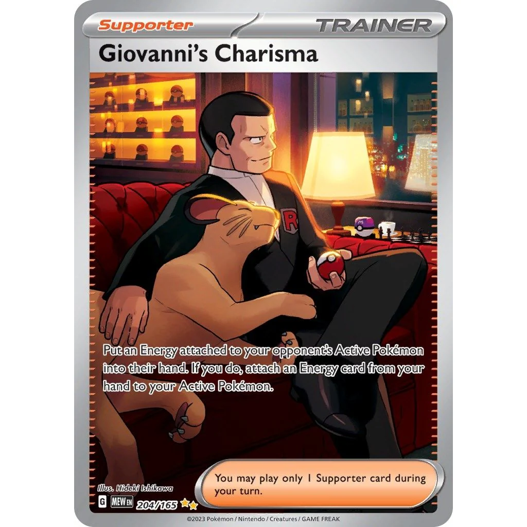 Giovanni's Charisma (204/165) (SV: Scarlet & Violet 151)