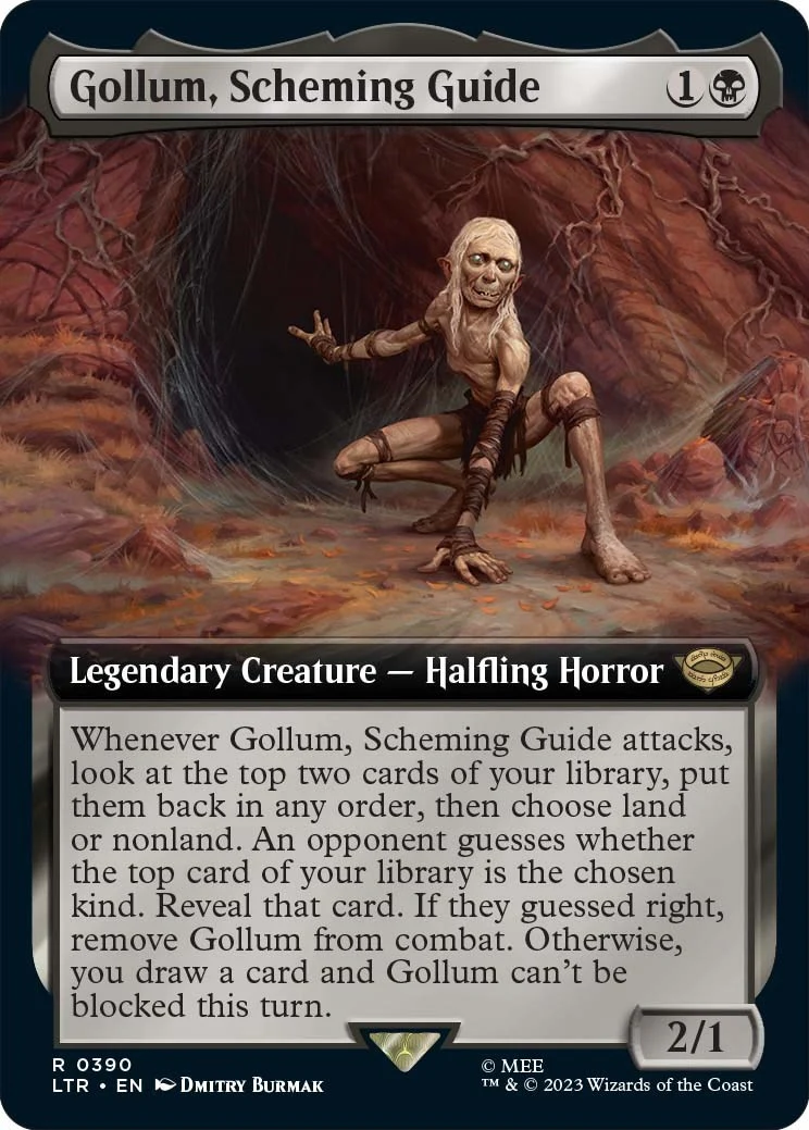 Gollum, Scheming Guide (Extended Art) (390) (Universes Beyond: The Lord of the Rings: Tales of Middle-earth)