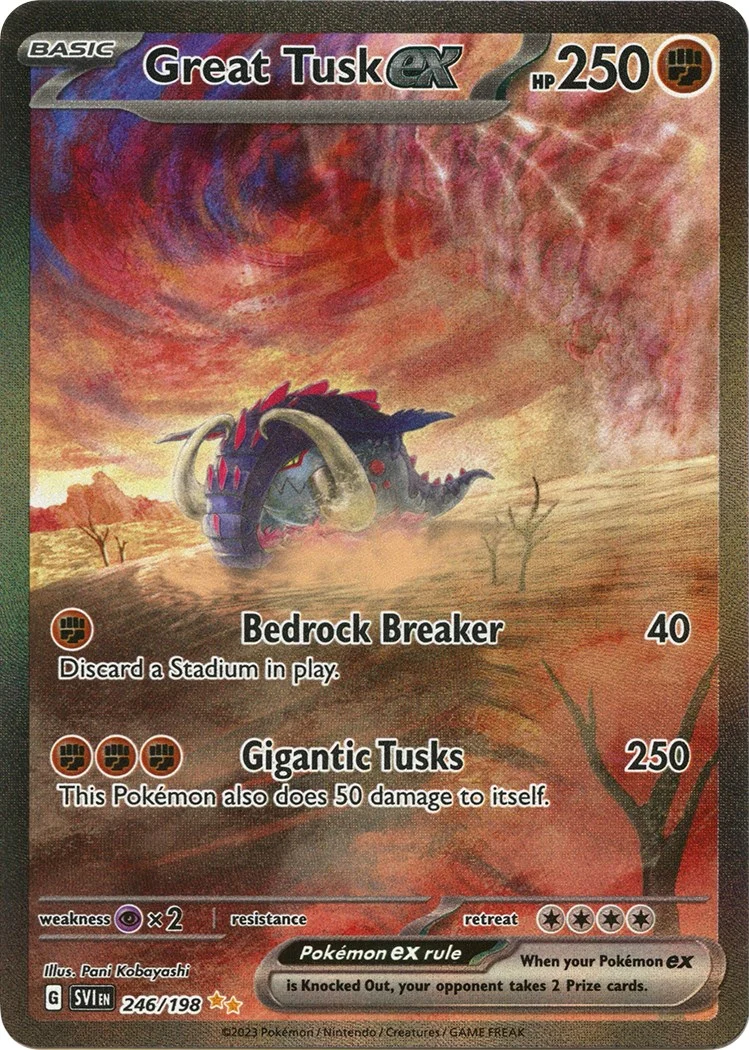Great Tusk ex (246/198) (SV01: Scarlet & Violet Base Set)