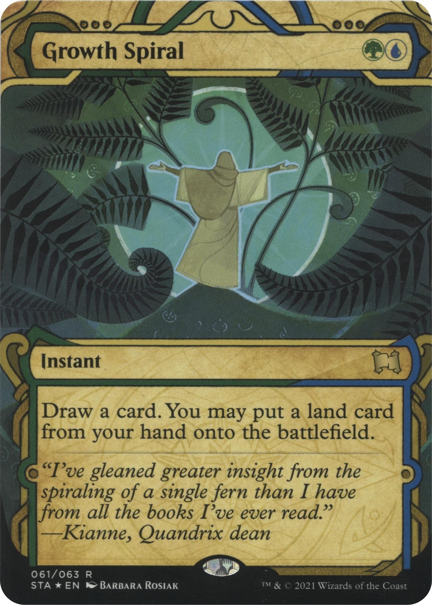 Growth Spiral (Foil Etched) (61) (Strixhaven: Mystical Archive)