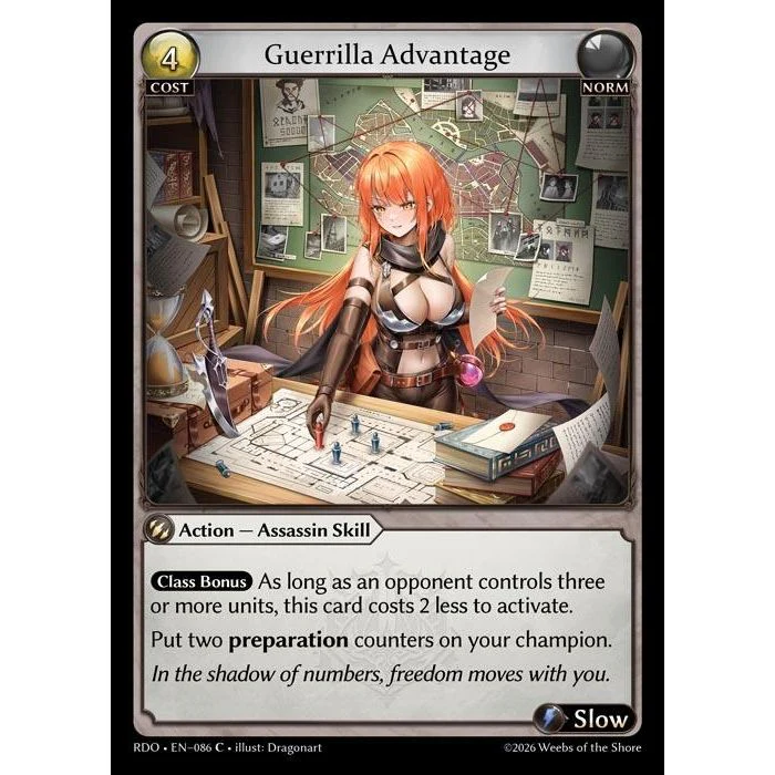 Guerrilla Advantage (Curio Foil) (086) (Radiant Origins)