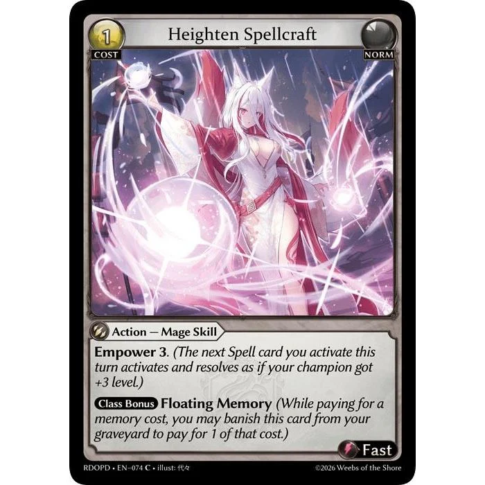 Heighten Spellcraft (074) (Radiant Origins: Pantheon)