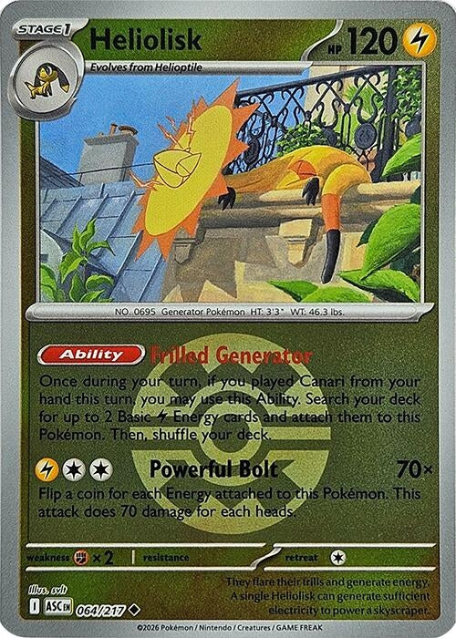 Heliolisk - 064/217 (Quick Ball) (064/217) (ME: Ascended Heroes)