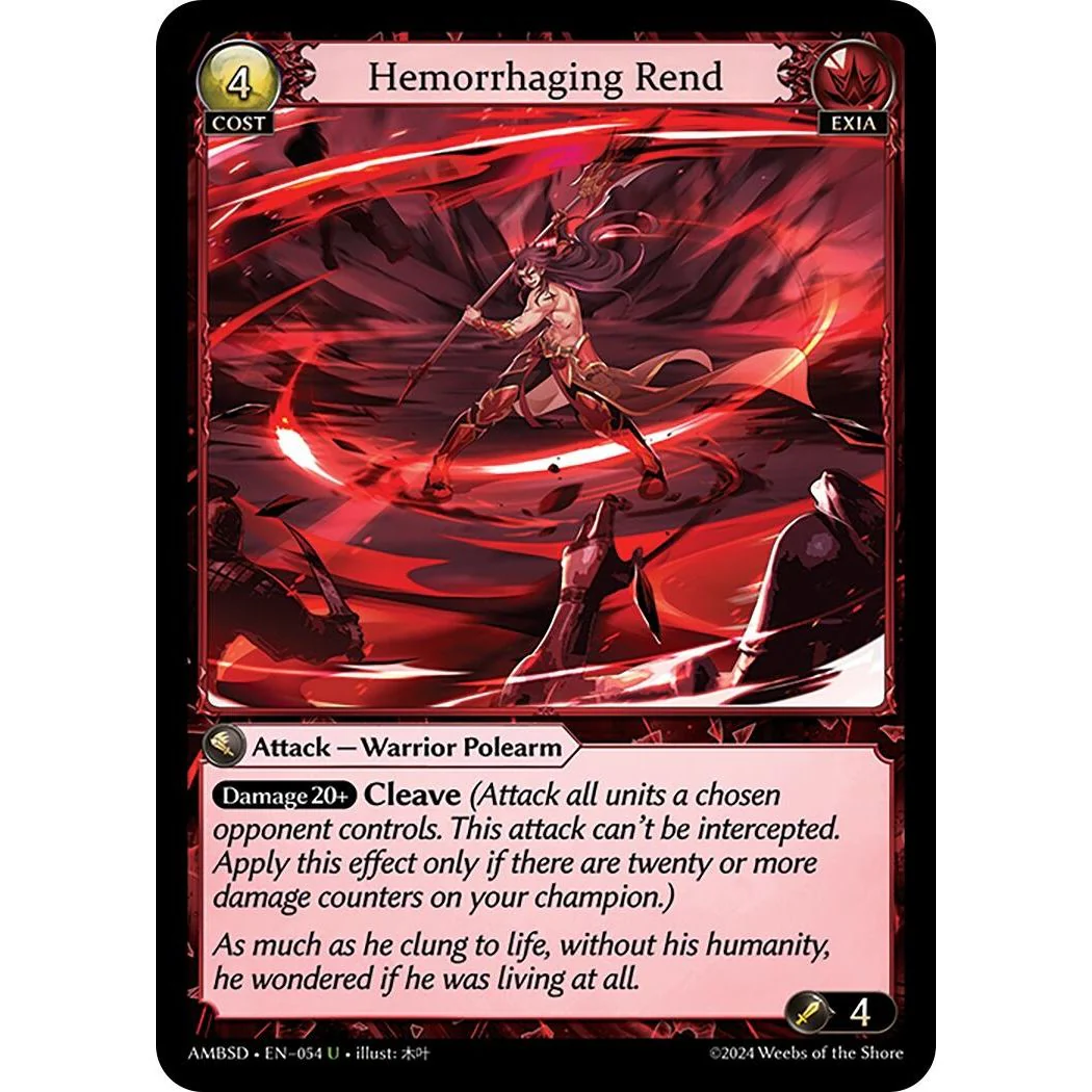 Hemorrhaging Rend (054) (Mortal Ambition Starter Decks)
