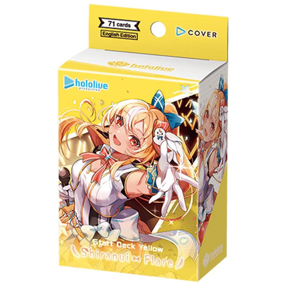 Hololive Official Card Game: Shiranui Flare Start Deck - Yellow [English Version]