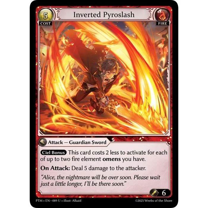 Inverted Pyroslash (Curio Foil) (089) (Phantom Monarchs)