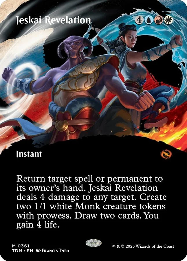 Jeskai Revelation (Borderless) (361) (Tarkir: Dragonstorm)