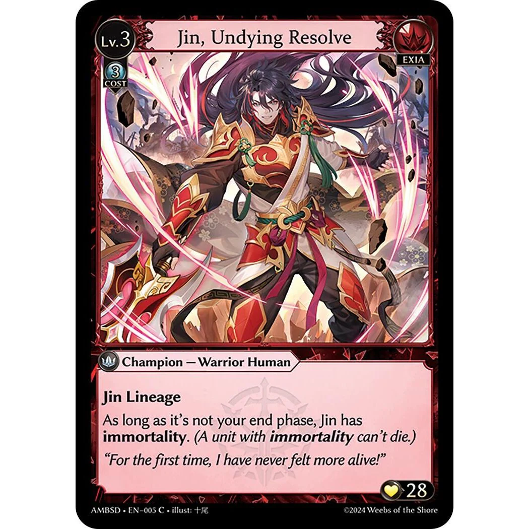 Jin, Undying Resolve (005) (Mortal Ambition Starter Decks)