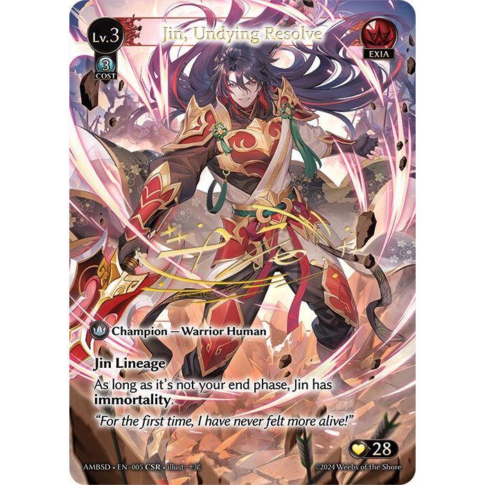 Jin, Undying Resolve (CSR) (005) (Mortal Ambition Starter Decks)