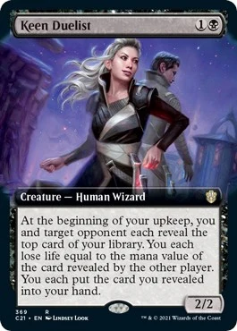 Keen Duelist (Extended Art) (369) (Commander 2021)