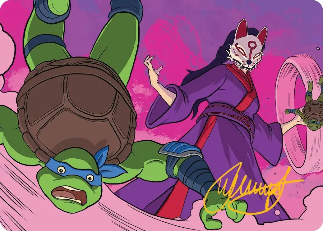 Kitsune's Technique Art Card (Gold-Stamped Signature) (24) (Teenage Mutant Ninja Turtles)