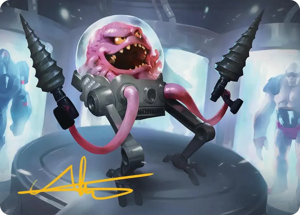 Krang, Master Mind Art Card (4/54) (Gold-Stamped Signature) (4) (Teenage Mutant Ninja Turtles)